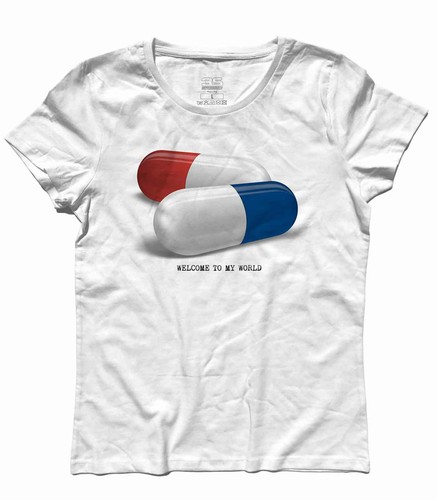 Shirt femme matrix pilule - t-shirt,