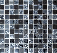 Mosaïque Gris Noir Pâte de