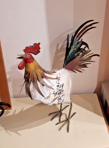 Sculpture coq fer - sculpture, en