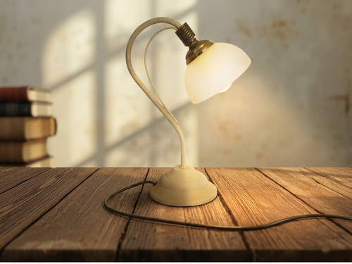 Lampe table vintage col - de,