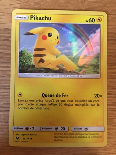Carte pokémon holo pikachu - pokémon,