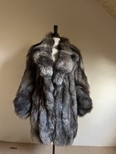 manteau fourrure renard blanc