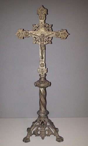 Grand crucifix cuivre - crucifix, en