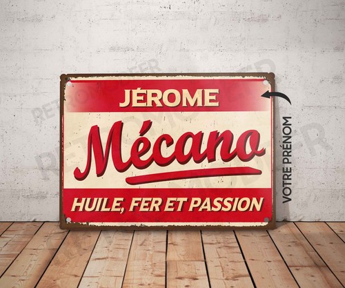 Plaque métal vintage garage