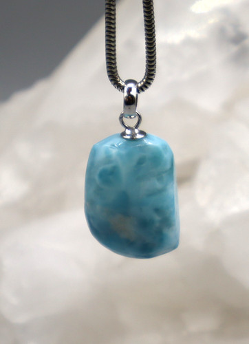 Pendentif larimar pierre - pendentif,