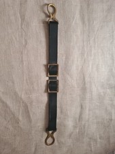 Belle Jugulaire Laiton De Casque a Pointe WW1  Cuir Fin