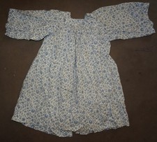 Pretty Antique Floral Cotton Apron Dress for BB Twin Type