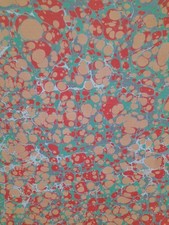 Papier marbré à la cuve de