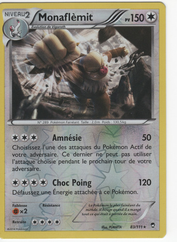 Carte pokémon monaflemit - carte,
