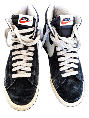 Baskets nike blazer noire cuir - nike,