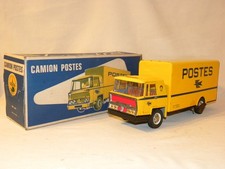 ANTIQUE TOY IN CANVAS MECHANICAL TRUCK POSTS BERNARD JOUSTRA N°640 NEW IN BOX