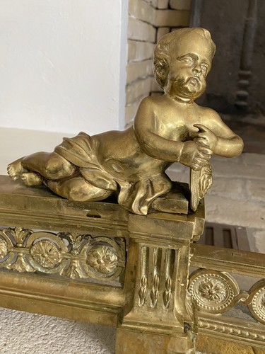 Chenets bronze style - chenets, lxvi