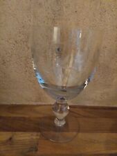 grand verre gravé et soufflé à la bouche. Cristallerie Boussu