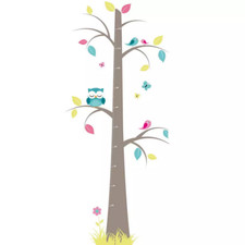 Sticker toise arbre - déco