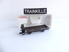 5254 F FLEISCHMANN HO FLAT WAGON WITH CURING AXLES SNCF