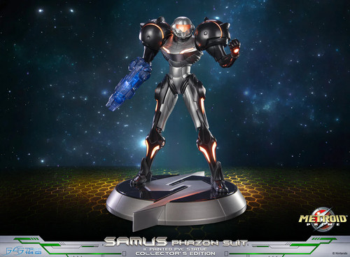 Metroid prime statue - metroid,