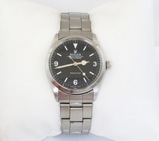 ROLEX VINTAGE REF.5500 S/STEEL CASE REFINISH EXPLORER DIAL W/TUDOR MOVEMENT 