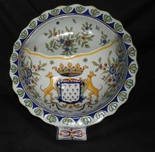 Superb wall basket DESVRES FOURMAINTRAUX (late 19th century)