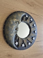 Miroir en résine vintage années 90 lune céleste et étoiles