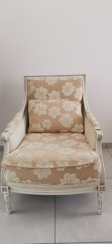 Fauteuil bergère beige bon - fauteuil,