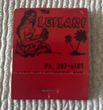 Boîte D'Allumettes The Leilani Tiki Topless Luau Chinois Fresno ca - Moai 1960's