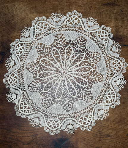 Dentelle ancienne rosace aux - dentelle,