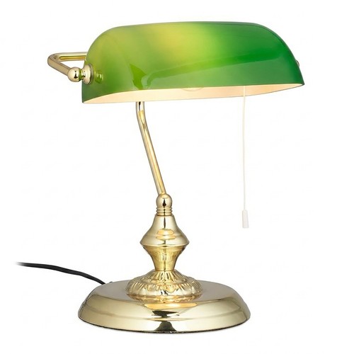 Lampe banquier verte e27 - de, 40