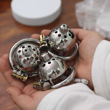 Cage De Chasteté En Acier Inoxydable Petit Expander Tube Anneau Verrouillable SM