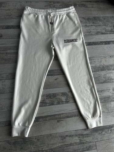 Dsquared2 white joggers men - dsquared2,