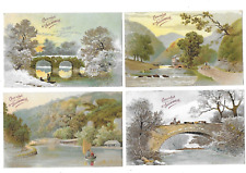 5 postcards old advertising landscape postcards ~1900 chocolate Aiguebelle