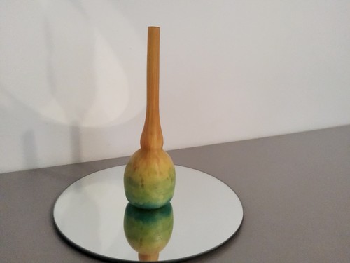 Vase soliflore signé - vase,