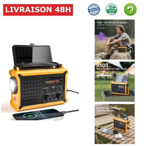 Radio portable solaire fm - radio,