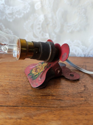 Lampe pince vintage métal - lampe,
