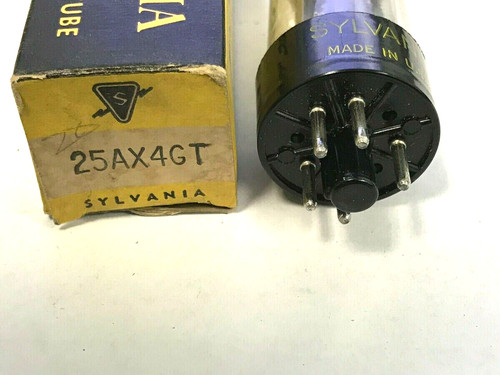 Tube 25ax4gt sylvania nos - sylvania,