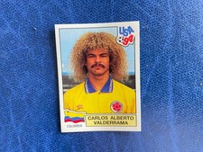 PANINI WORLD CUP USA 94 COLOMBIA VALDERRAMA N 62 VELINA ORIGINAL ***