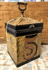 19th Century Faux Bois Folk Art Tole General Store String Holder