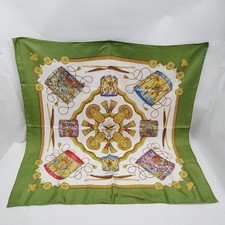 NO TARIFF Hermes scarf Carre 90   Olive Silk100% 2877327
