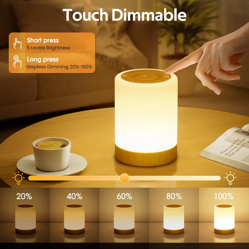 Lampe chevet tactile - lampe,