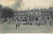 18 - Vierzon - La Gare - Animée - Clock - Horse Hitch - Old postcard - See Sca