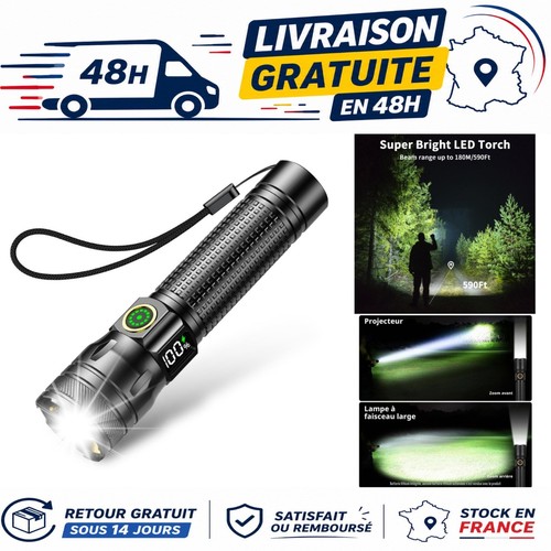 Lampe torche led rechargeable - torche,