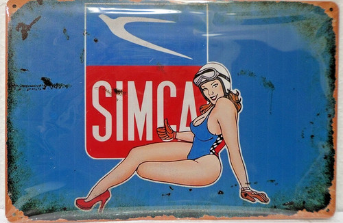 Plaque metal vintage 20x30 - plaque,