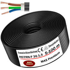 Câble de chantier flexible en caoutchouc 5-100 m H07RN-F 3G1,5 flexible pour ...