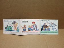 LABORATORY GALLIER PARIS old three-part illustrated advertising J Duchy