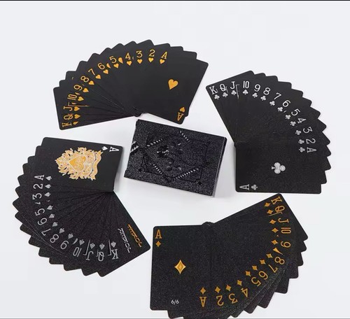 Jeu cartes poker noir - •,