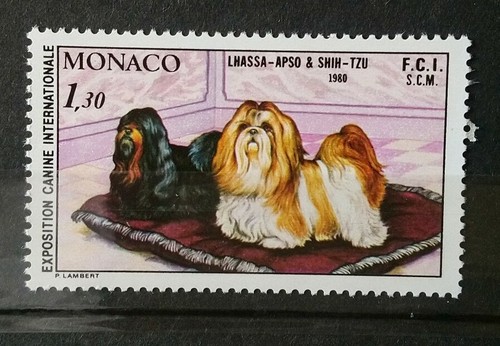Monaco timbre 1232 - monaco, chien