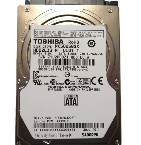 Toshiba mk5065gsx disque dur - toshiba,