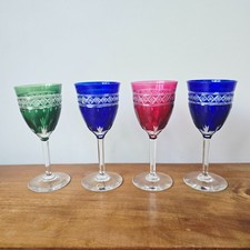 4 verres Val Saint Lambert en