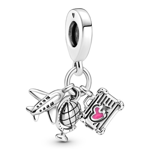 Pandora charm avion - pandora, globe