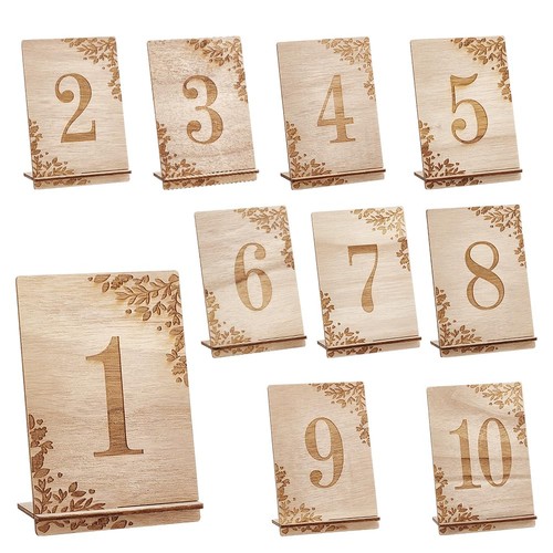 Wooden table numbers - wooden,