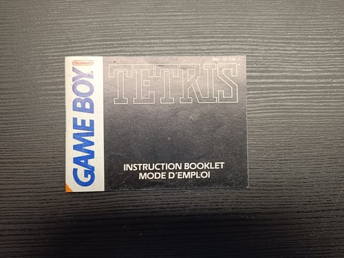 Notice seule tetris - notice, gameboy